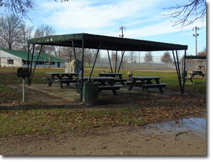 Pavilion #3 at Tri Township Park in Troy, Illinois Available for Rental for Large Groups in Illinois