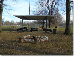 Pavilion #9 at Tri Township Park in Troy, Illinois Available for Rental for Large Groups in Illinois