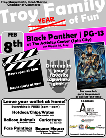 2019 Black Panther - Troy Family YEAR of Fun Movie Nights