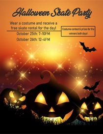 Halloween Skate Party at Tri-Township Park Activity Center
