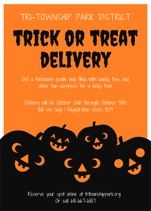 Trick or Treat Delivery at Tri-Townshop Park