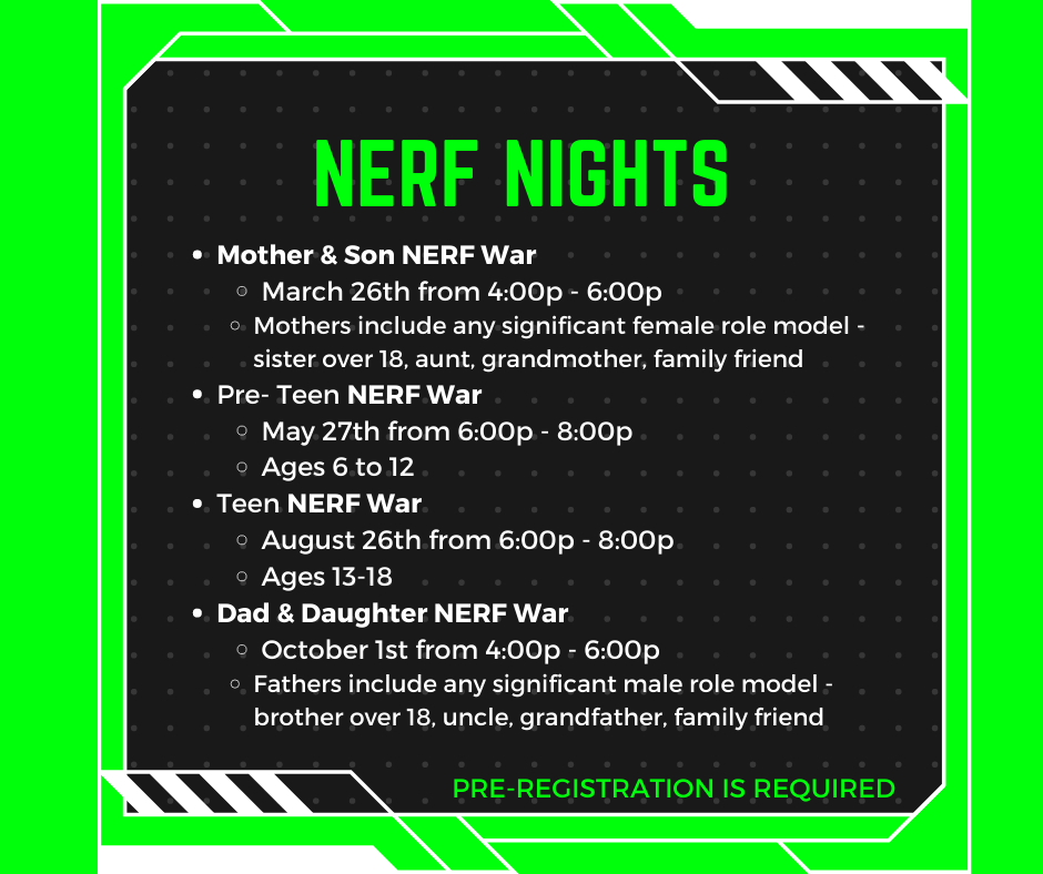 Nerf Night at Tri-Township Park Activity Center