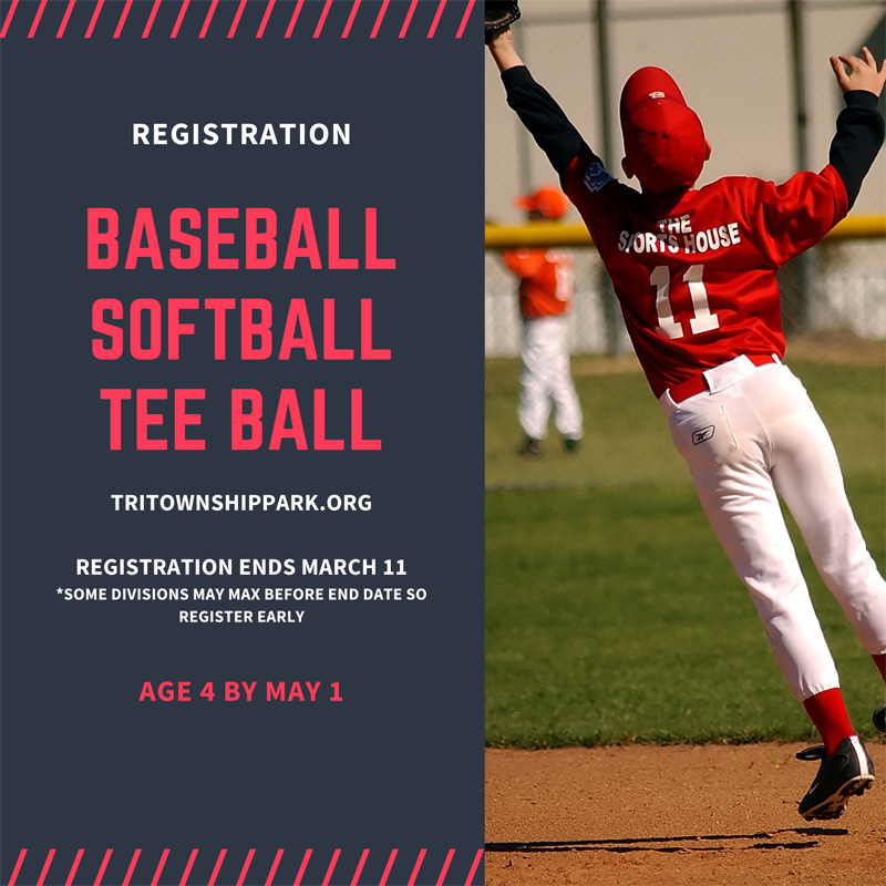 2022 Baseball Registration at Tri-Township Park
