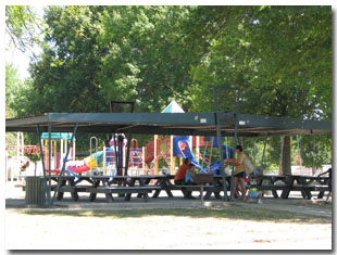 Pavilion #2 at Tri Township Park in Troy, Illinois Available for Rental & Next to Playground in Illinois