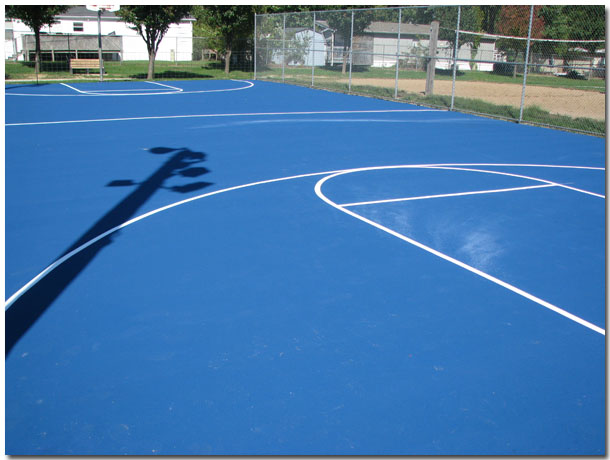 Basketball Courts at Tri-Township Park in Troy, Illinois - IL
