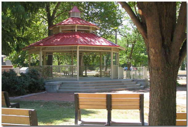 Tri Township Park in Troy Illinois Beautiful Gazebo Hosts Many Community Events